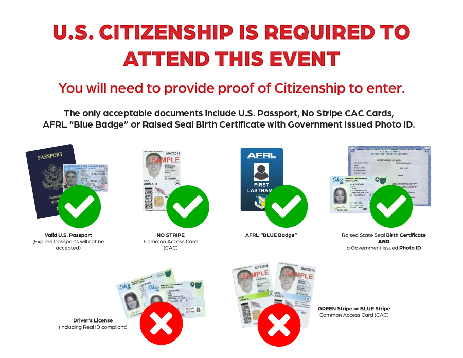 Accepted Citizenship ID Types